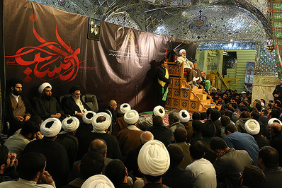 مراسم شب شهادت امام سجاد(ع) در سومین حرم اهل بیت
