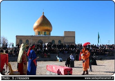 مراسم تعزیه اربعین در محله سجل آباد خرامه