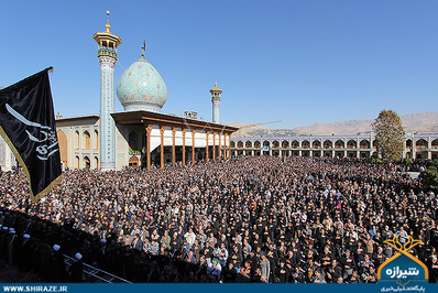 سوگواری اربعین حسینی در سومین حرم اهل بیت
