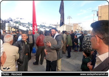 حرکت کاروان زیارتی علی بن موسی الرضا از خرامه