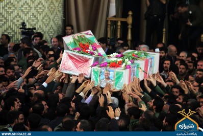 وداع با سه شهید شیرازی حادثه سراوان