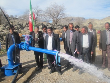 افتتاح فاز اول طرح مجتمع آبرسانی روستایی شهرستان رستم
