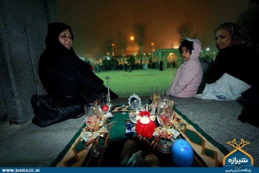 سفره هفت سین در حرم مطهر