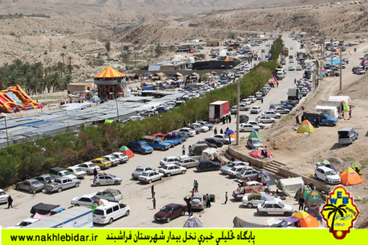 بازدید مسافران نوروزی از امامزاده محبوب عشایر فارس «آقام شهید»