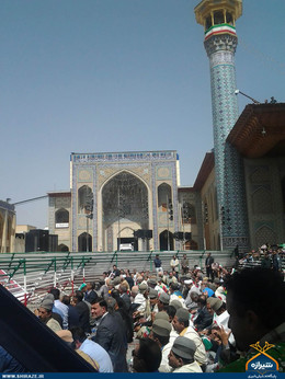 سخنرانی روحانی در حرم شاهچراغ(ع)