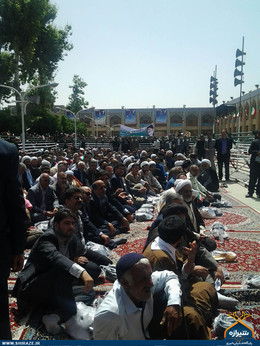 سخنرانی روحانی در حرم شاهچراغ(ع)