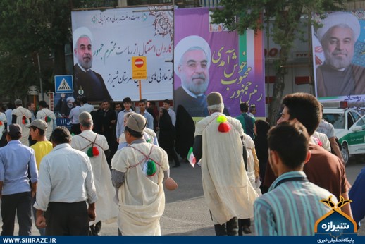 استقبال عشایر از رئیس جمهور