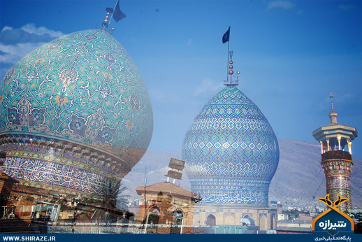 آیین تعویض پرچم گنبد حرم شاهچراغ (ع)