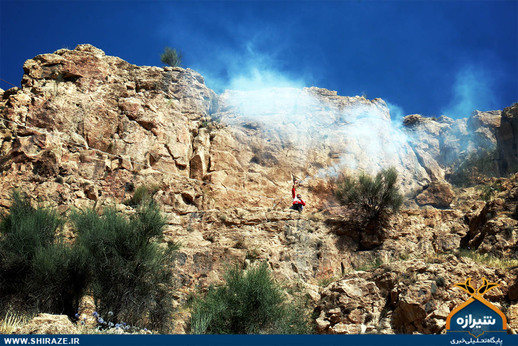 مانور امداد و نجات کوهستان در شیراز