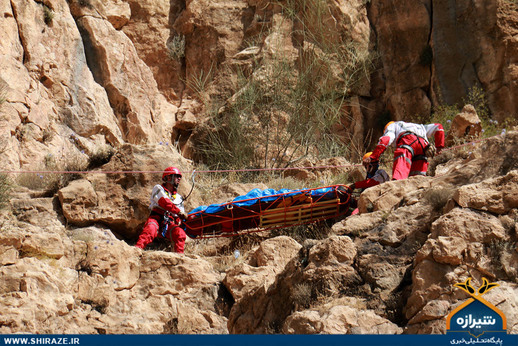 مانور امداد و نجات کوهستان در شیراز