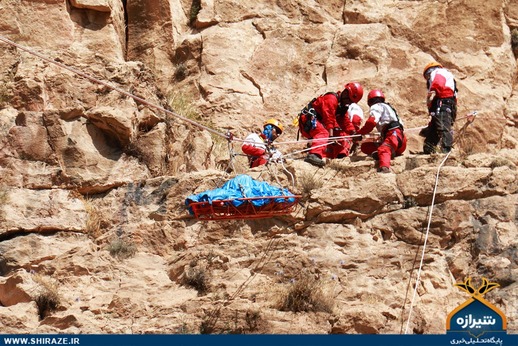 مانور امداد و نجات کوهستان در شیراز