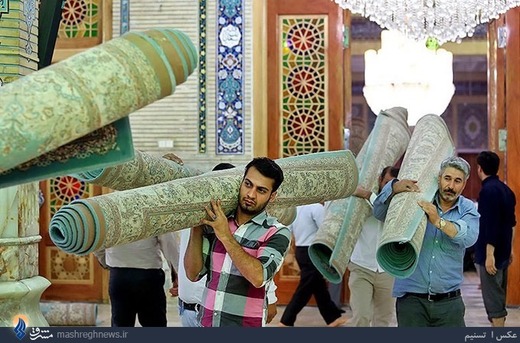 آیین غبار روبی مساجد کشور در آستانه ماه مبارک رمضان