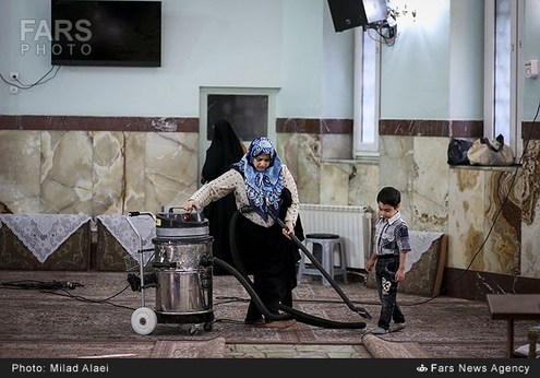 آیین غبار روبی مساجد کشور در آستانه ماه مبارک رمضان