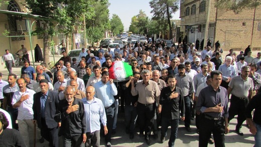 تشیع پیکر جانباز شهید علی معصومی در سروستان