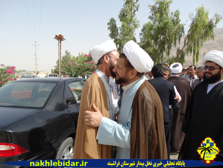 مراسم استقبال از حجت السلام ابراهیمی امام جمعه جدید فراشبند. او امام جمعه اسبق  شهرستان رستم بوده است
