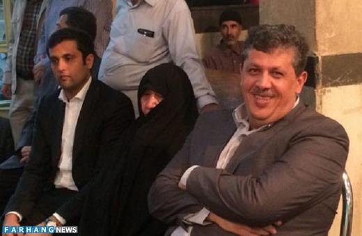 «م ه» در کنار عفت مرعشی «همسر حاج آقا»