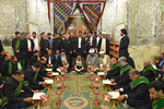 تشرف حجت الاسلام خاتمی به حرم مطهر سید علاءالدین حسین(ع)