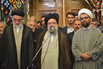 تشرف حجت الاسلام خاتمی به حرم مطهر سید علاءالدین حسین(ع)