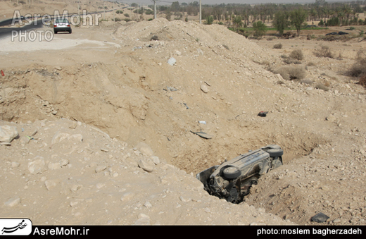 واژگونی خودرو 405 در مسیر مُهـر به گله دار