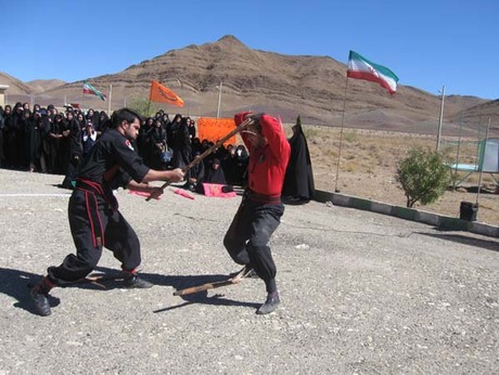 نمایش رزم انفرادی گروهان رزمی ذوالفقار در بوانات