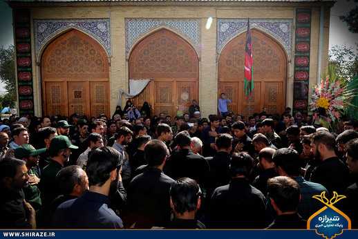 تشیع پیکر شهید مدافع حرم در شیراز