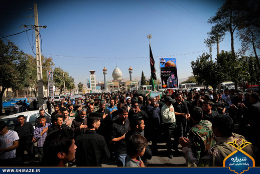 تشیع پیکر شهید مدافع حرم در شیراز