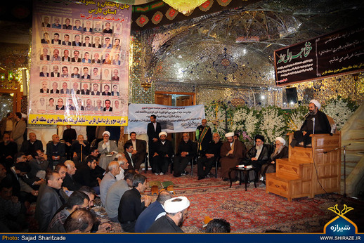 مراسم چهلمین روز درگذشت جانباختگان فاجعه منا در حرم مطهر شاهچراغ(ع) شیراز