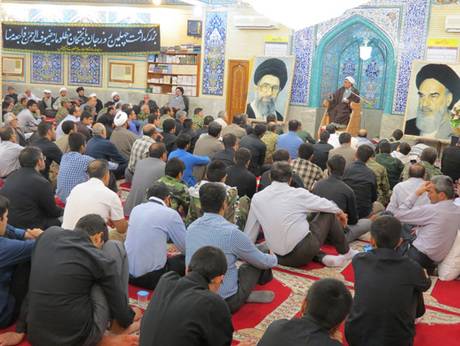 مراسم چهلمین روز عروج آسمانی جان باختگان فاجعه منا در گراش