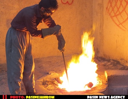 کسب رزق و روزی از دل آتش در جهرم