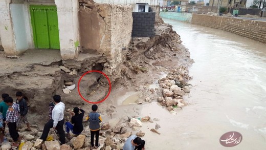 کشف اسکلت انسان در مسجد صاحب‌الزمان بیرم لارستان