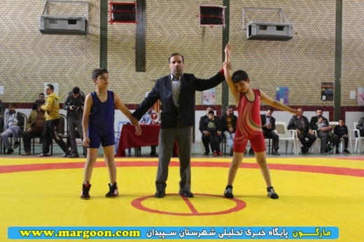 مسابقات کشتی فرنگی نونهالان فارس در سپیدان