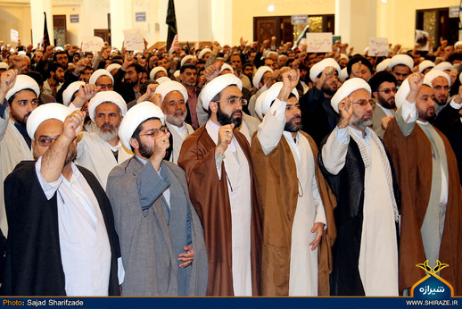 تجمع طلاب و دانشجویان شیراز در اعتراض به اعدام شیخ باقرالنمر