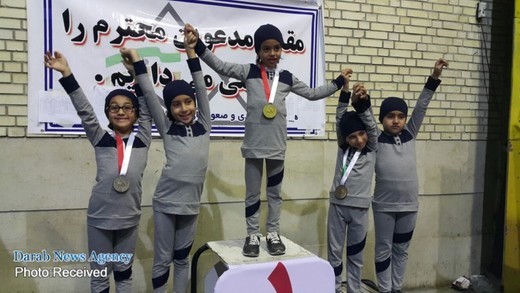 استقبال از تیم سنگ نوردی نونهالان شهرستان داراب