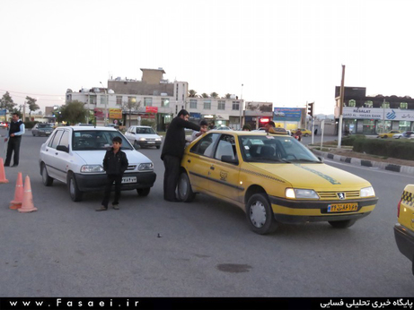 خلاقیت جوانان فسایی در استقبال از کاروان شاهدان بصیر