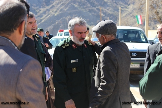 سفر سردار فدوی فرمانده نیروی دریایی سپاه به شهرستان نورآباد