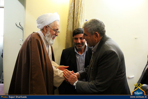 دیدار پیشکسوتان سپاه فجر فارس با آیت الله ایمانی