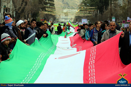 راهپیمایی یوم الله 22 بهمن در شیراز