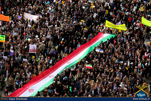 راهپیمایی یوم الله 22 بهمن در شیراز