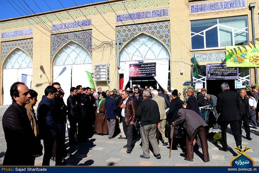 مراسم ختم سومین روز درگذشت همسر آیت الله حدائق در شیراز