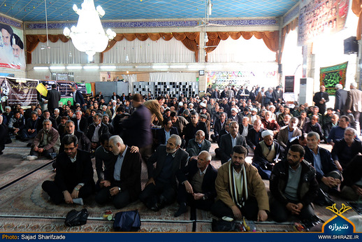 مراسم ختم سومین روز درگذشت همسر آیت الله حدائق در شیراز