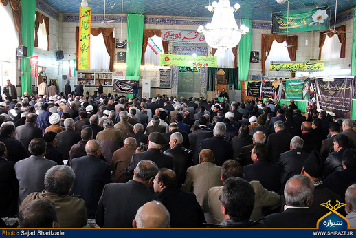 مراسم ختم سومین روز درگذشت همسر آیت الله حدائق در شیراز
