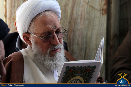 مراسم ختم سومین روز درگذشت همسر آیت الله حدائق در شیراز