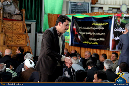 مراسم ختم سومین روز درگذشت همسر آیت الله حدائق در شیراز