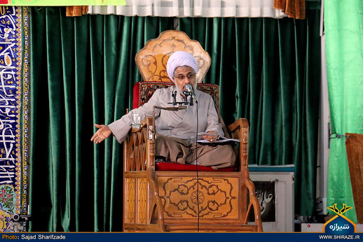 مراسم ختم سومین روز درگذشت همسر آیت الله حدائق در شیراز