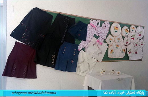 نمایش ابتکارات و هنرهای دستی دانش آموزان ایزدخواستی