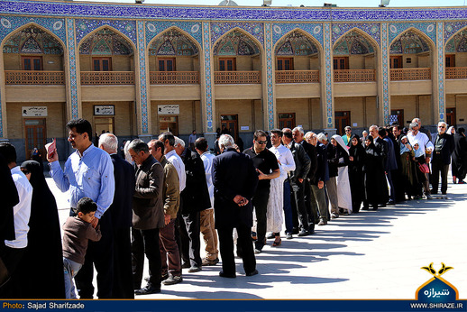 حماسه حضور شیرازی ها در ساعات اولیه انتخابات