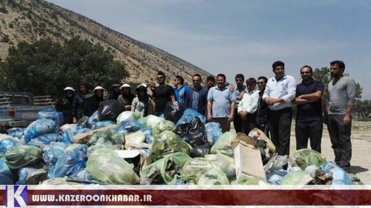 پاکسازی طبیعت روستای گاوکشک کوهمره نودان