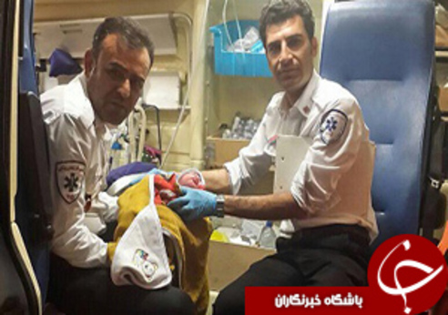تولد نوزادی عجول در آمبولانس