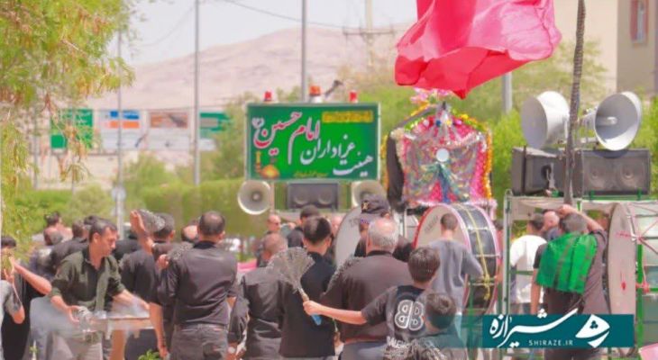 عاشورا در گرمای ۴۰ درجه فراشبند