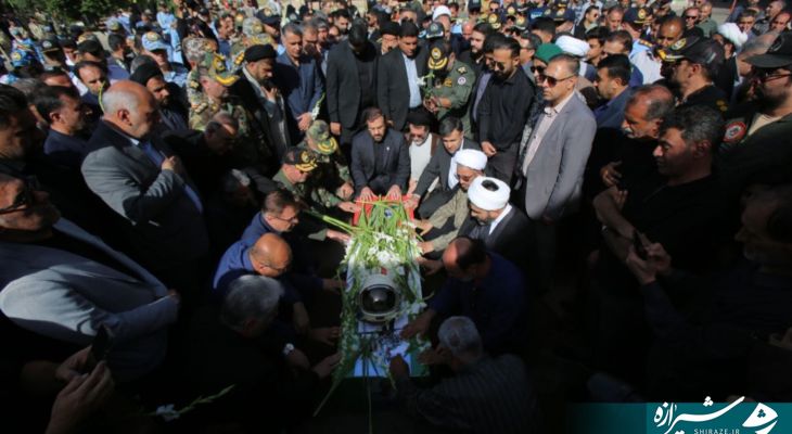 وداع با خلبان شهید «مجید کاظمی» در شیراز